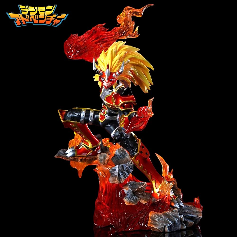 26 cm/10,24 pollici Anime Digimon Adventure Figure Agnimon Action Figures Statua in PVC Desktop Ornamen Collezione Modello Giocattoli Regali