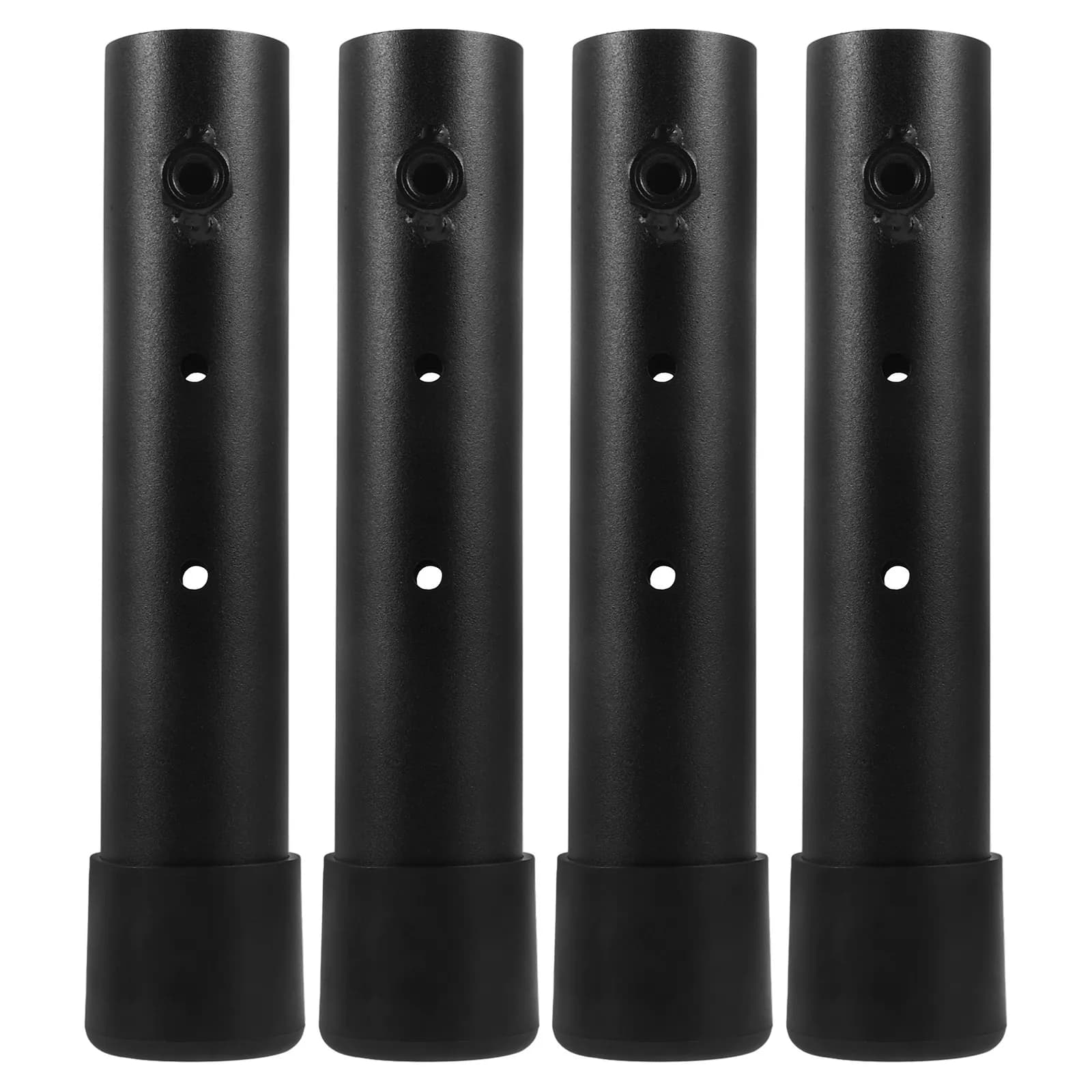 4Pcs Adjustable Table Legs Extenders Heavy Duty Steel Rubber Folding Table Risers Adjustable Desk Legs Replacement Furniture Leg