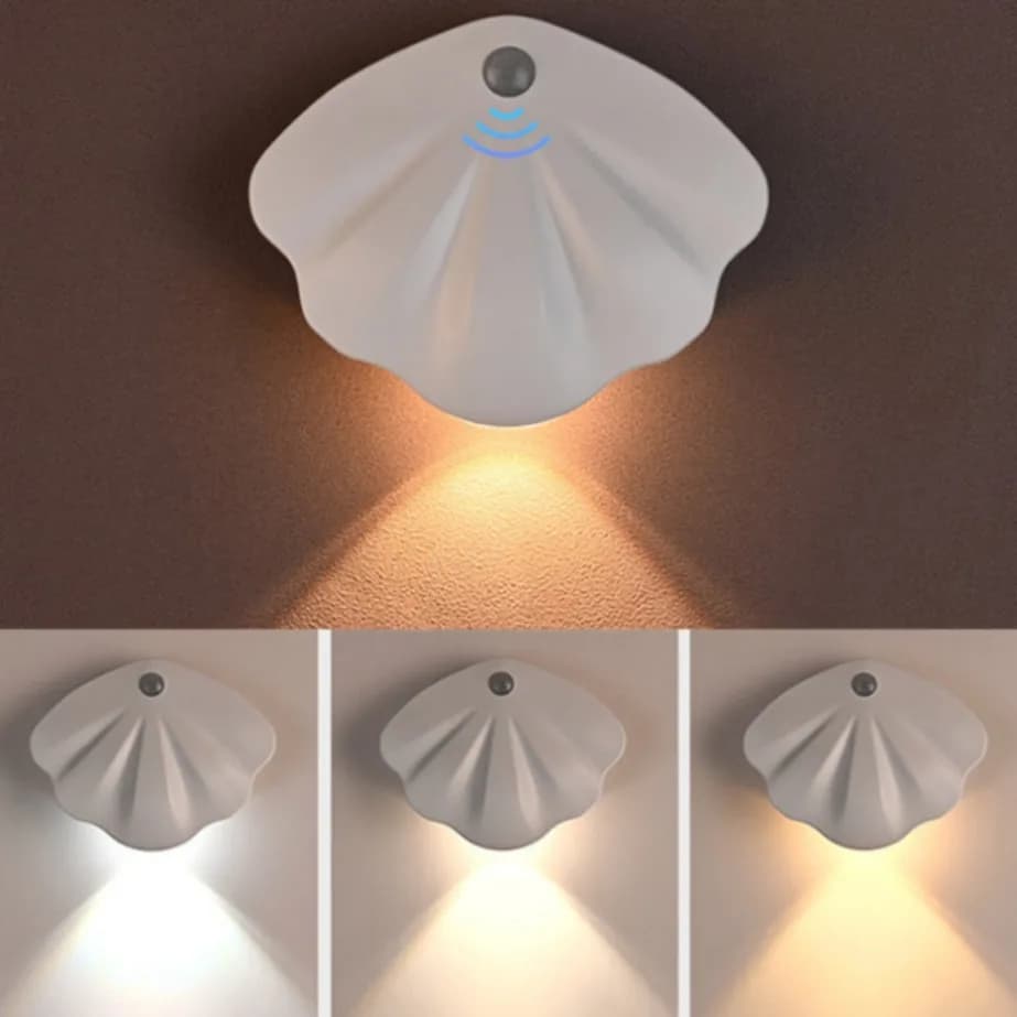 Sensore di movimento luce notturna Wireless tipo C USB LED per cucina camera da letto murale soggiorno sensore illuminazione interna applique da parete