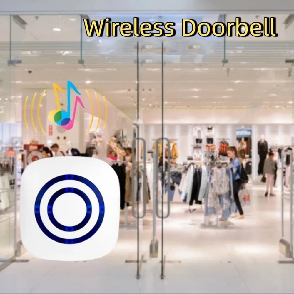 38 campanelli Regolazione del volume del campanello wireless Gamma di trasmissione lunga Allarme campanello per porta Spina automatica divisa
