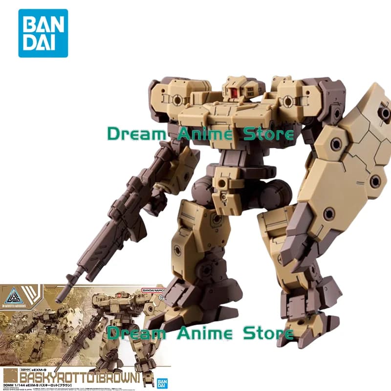 Bandai Original 30MM Anime Model EEXM-9 BASKYROTTO(BROWN) Action Figure Giocattoli Ornamenti da collezione Regali per bambini