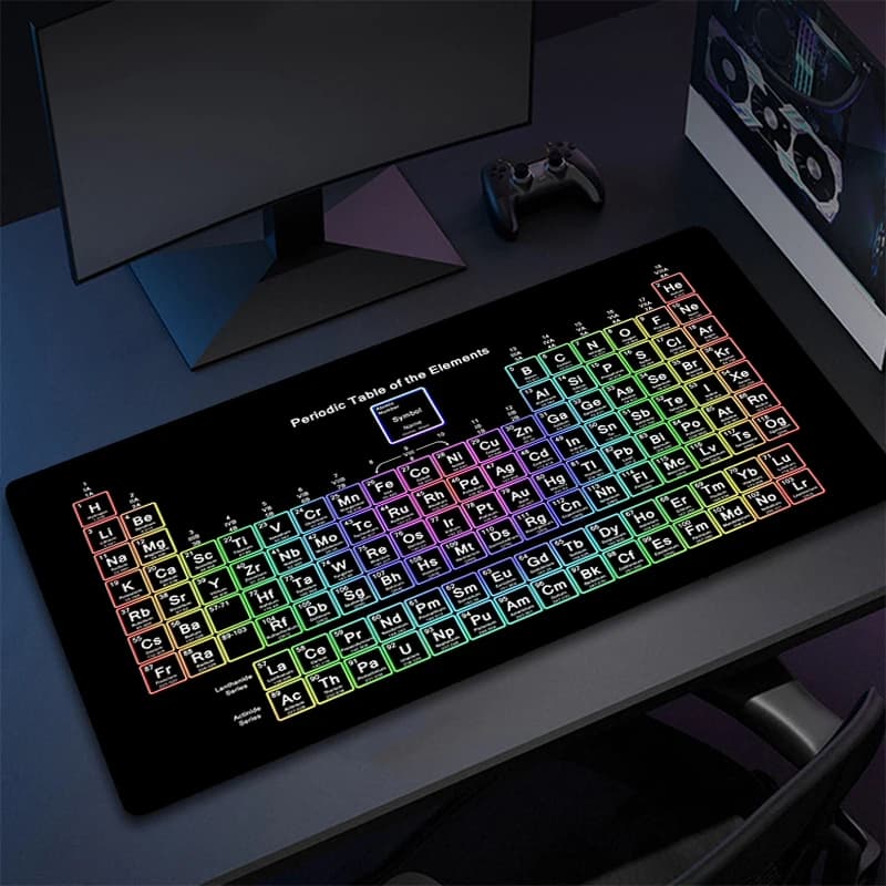 Tappetino per Mouse economico Gamer tappetino per Mouse personalizzato per la casa tavola periodica degli elementi tappetini per Mouse in gomma tappetino per Mouse per ufficio morbido per Laptop