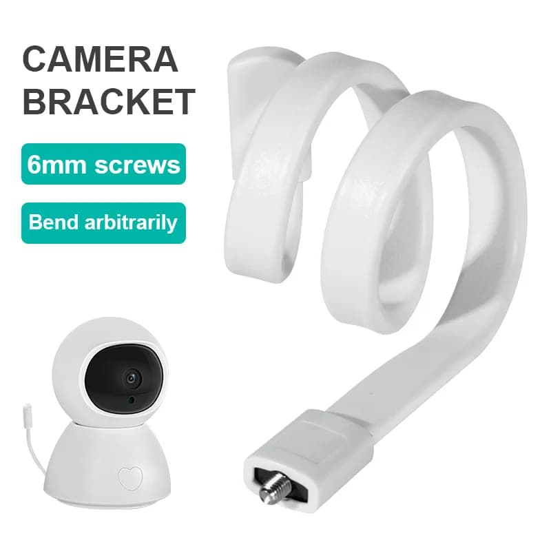 Staffa senza punzonatura per fotocamera Supporto per avvolgimento per culla multifunzione per supporto per baby monitor su culla da letto Supporto per braccio lungo regolabile