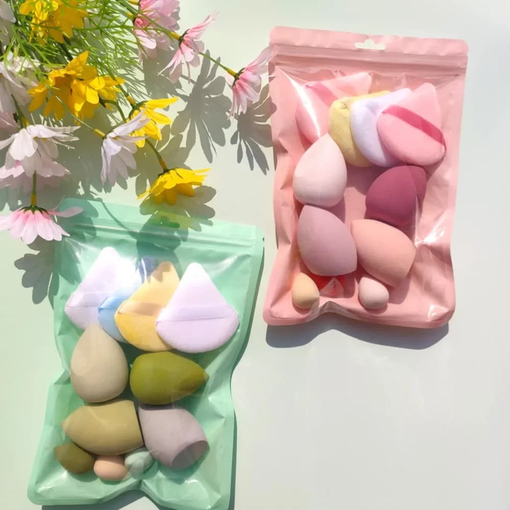 11 pieces soft makeup sponge blender beauty egg cosmetic sponges for soft foundation for powder women accessories for makeup tools beauty