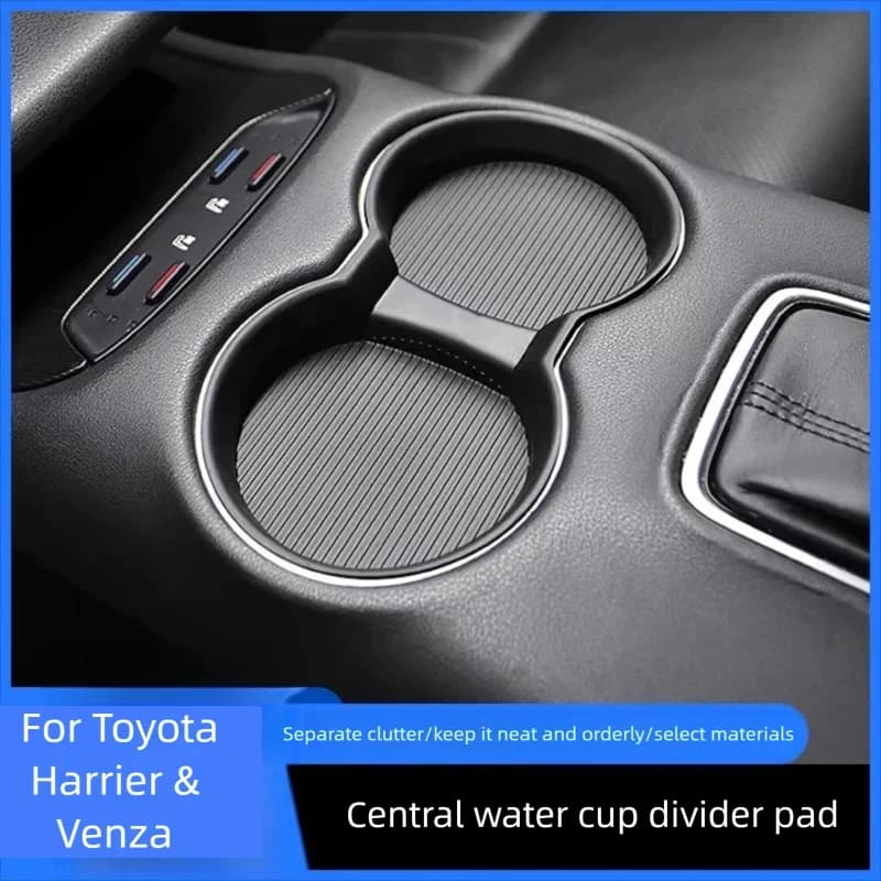 Tappetino Antiscivolo per Portabicchieri della Console Centrale per Toyota Harrier Venza, Accessori Interni