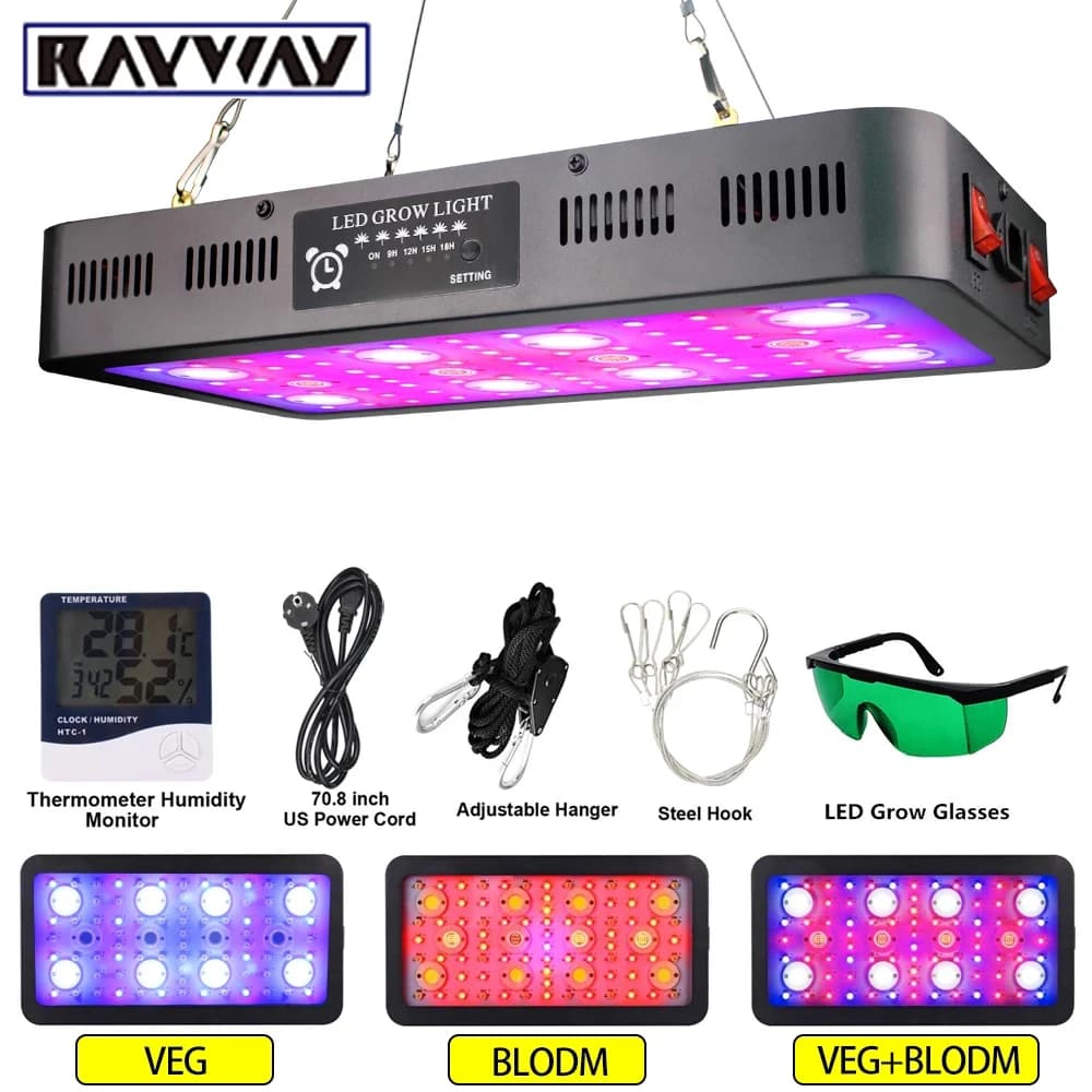 3600W COB LED Cultiva La Luce plantas phytolamp For La Serra Idroponica Coltiva La Lamp Pianta di Interno Fiore Semina