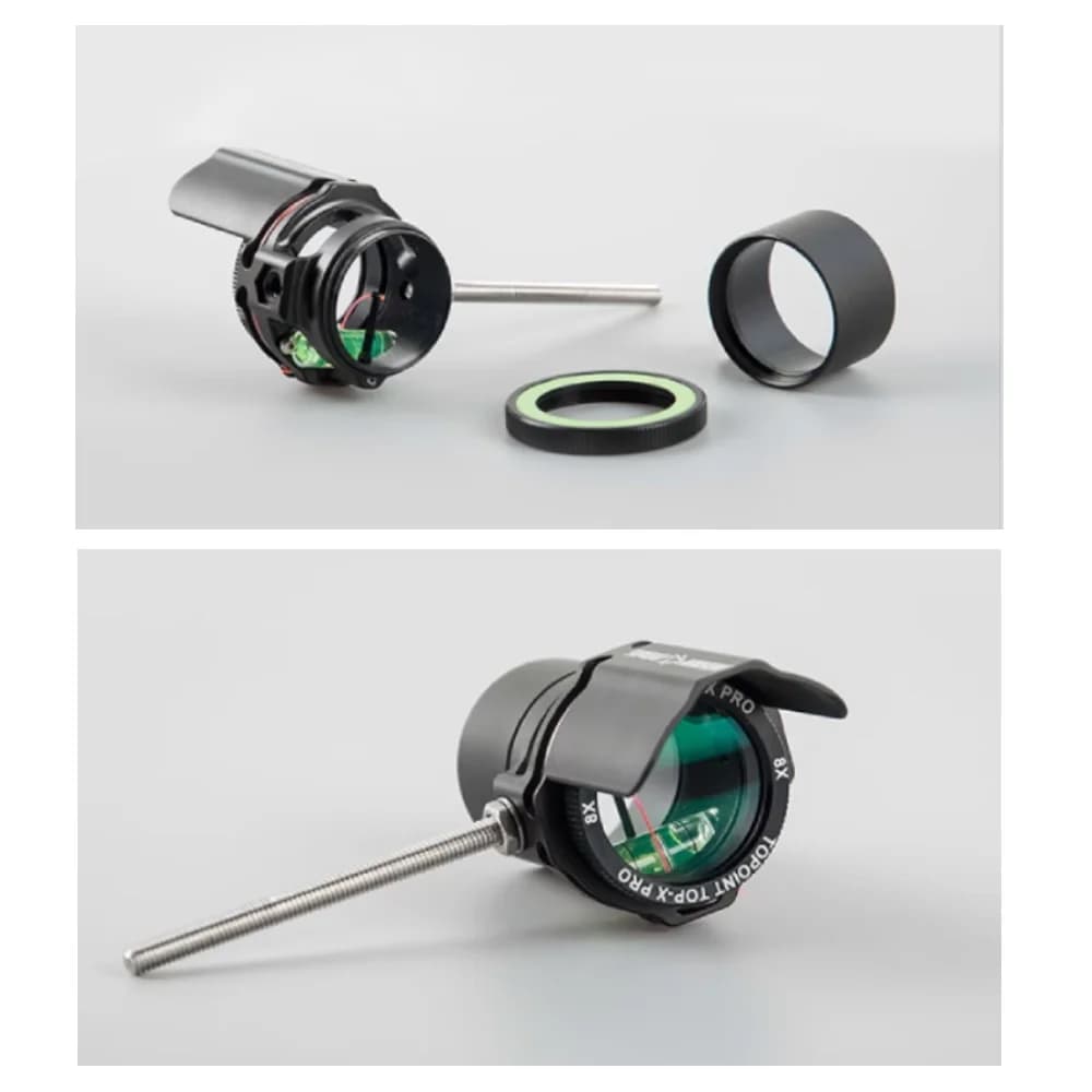 Archery Target Sight for Compound Bow - 2/4/6/8X Magnifier Lenses, 4-Way Adjustment Professional Competition Gear
