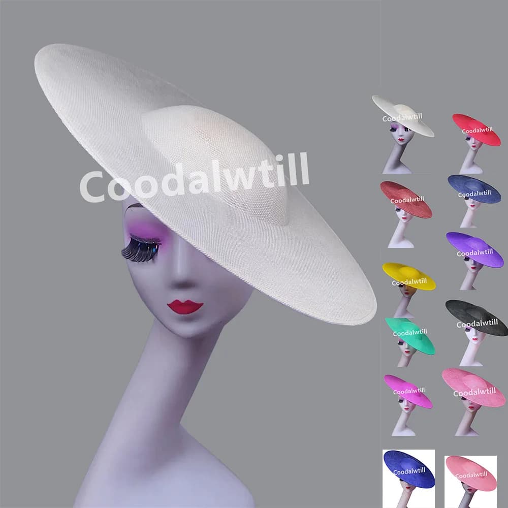 Grande Fascinator Base 40 cm di Diametro Fare Cappelli Fascinator da Sposa Donne Derby Grande Cappello di Modisteria Accessori per Capelli Fai da Te Grande Tappo Superiore
