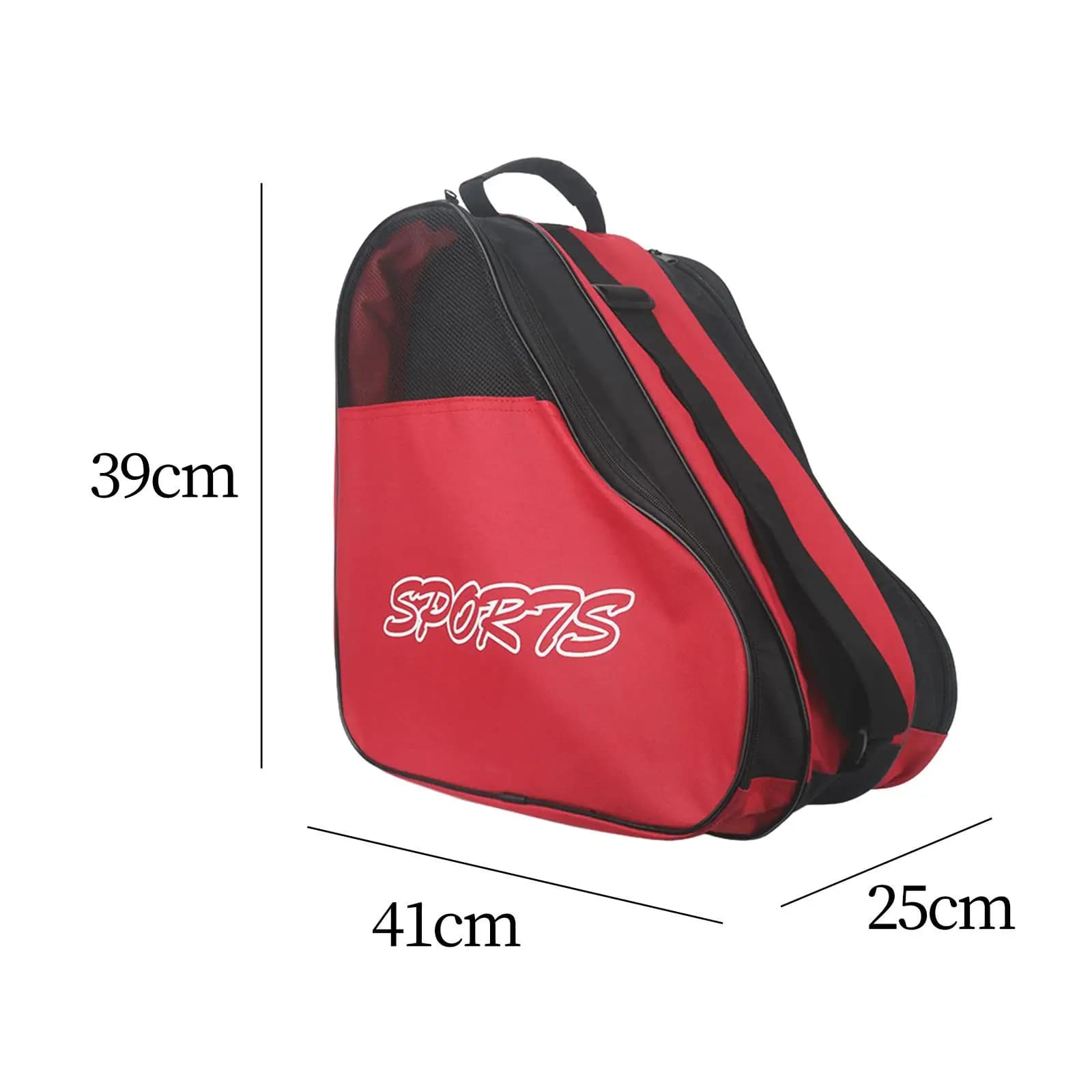 Roller Skates Bag Skating Shoes Bag Adjustable Shoulder Strap Handbags Portable Case Ice Skates Roller Skating Bag for Girls