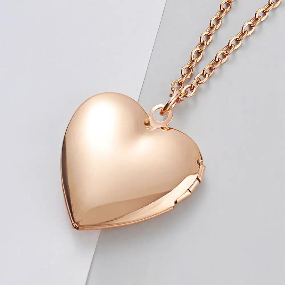 2 Pieces Necklaces with Pendant Photo frame for Women, Family and Lovers, Gift Jewelry Fai-da- ♪