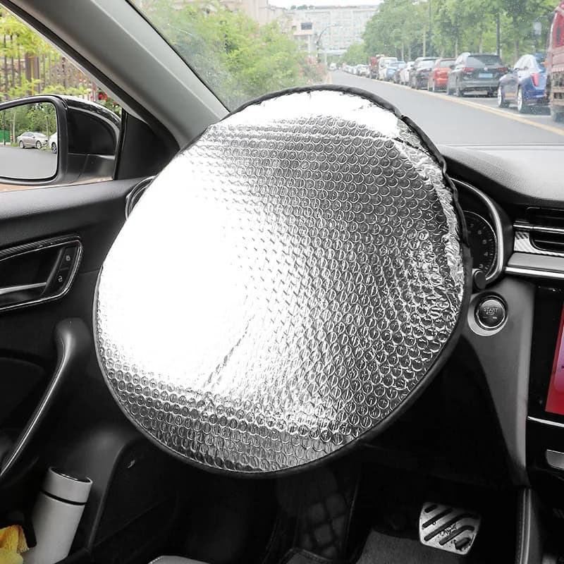 Anti-health Car steering wheel Sun protection Cover Solar protection Insulating cover Sun proof Folders Anti-UV Sunscreen Protectors Shield