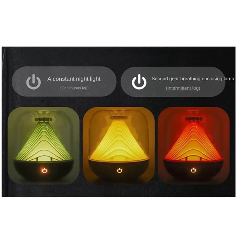* ABAB 700Ml Umidificatore per purificazione dell'aria Ricaricabile 1200MAh Diffusore atomizzatore d'acqua Diffusore di olio essenziale per camera da letto Rosso