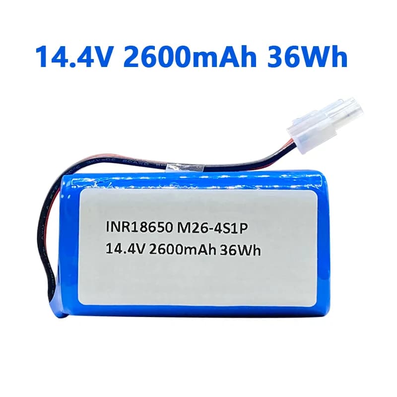 Nuova batteria al litio 14.4V/14.8V 2600mah per iLife A4 A4s V7 A6 V7s Plus Robot aspirapolvere INR18650 M26-4S1P Batteria
