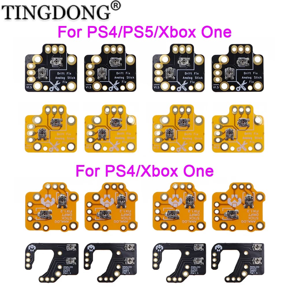 1-10 paia Reset Drift Thumbstick Piastra di calibrazione Maniglia di gioco Joystick Drift Scheda di riparazione per PS4 PS5 Xbox One