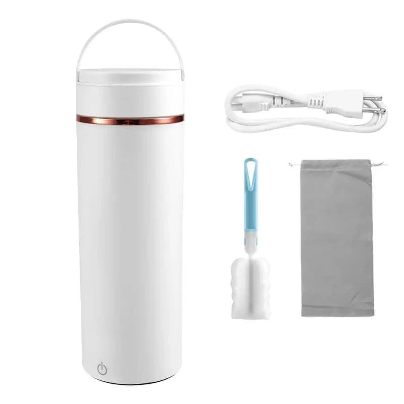 A84G-Mini Bollitore Elettrico Portatile da Viaggio con 6 Impostazioni Variabili, 500ml, Acciaio Inossidabile 316, Spegnimento Automatico, Spina USA