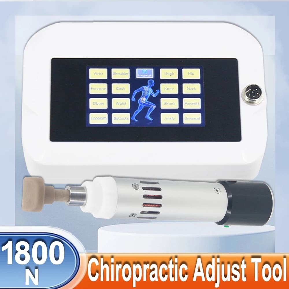 Electric Chiropractic Adjusting Tool Correction Spinal Gun 1800N Chiropractic Spinal Adjustment Corrector Therapy Body Masssage