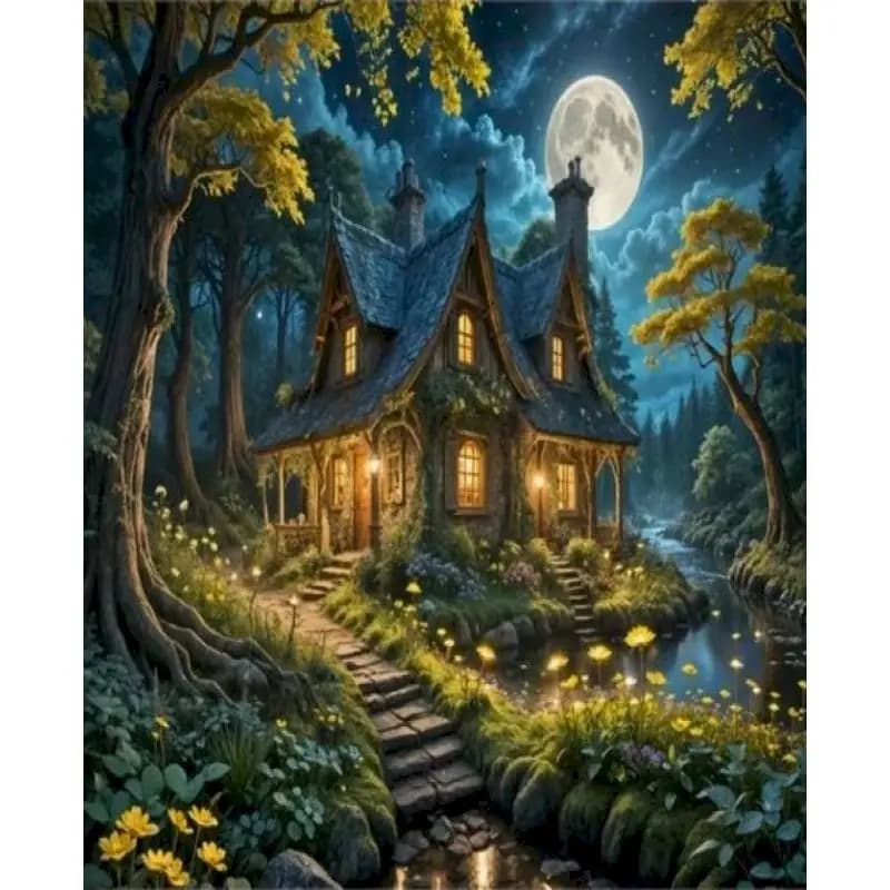 GATYZTORY Acrylic Paint Painting By Numbers For Adults Diy Frame Landscape Mountain Picture By Number Kits For Gift Diy Ideas