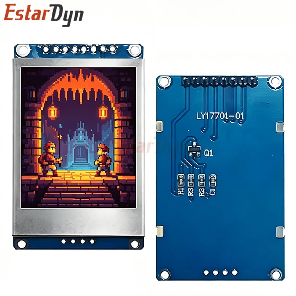 Modulo LCD TFT a colori Estardyn da 1,77 pollici 128x160 con interfaccia SPI e driver ST7735 per Arduino ESP32 ESP8266 fai da te