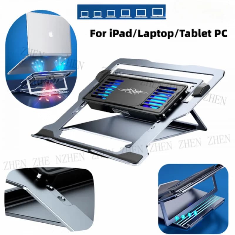 Y Dispositivo di raffreddamento universale per laptop iPad Tablet Ventole di raffreddamento per PC Supporto USB da gioco regolabile