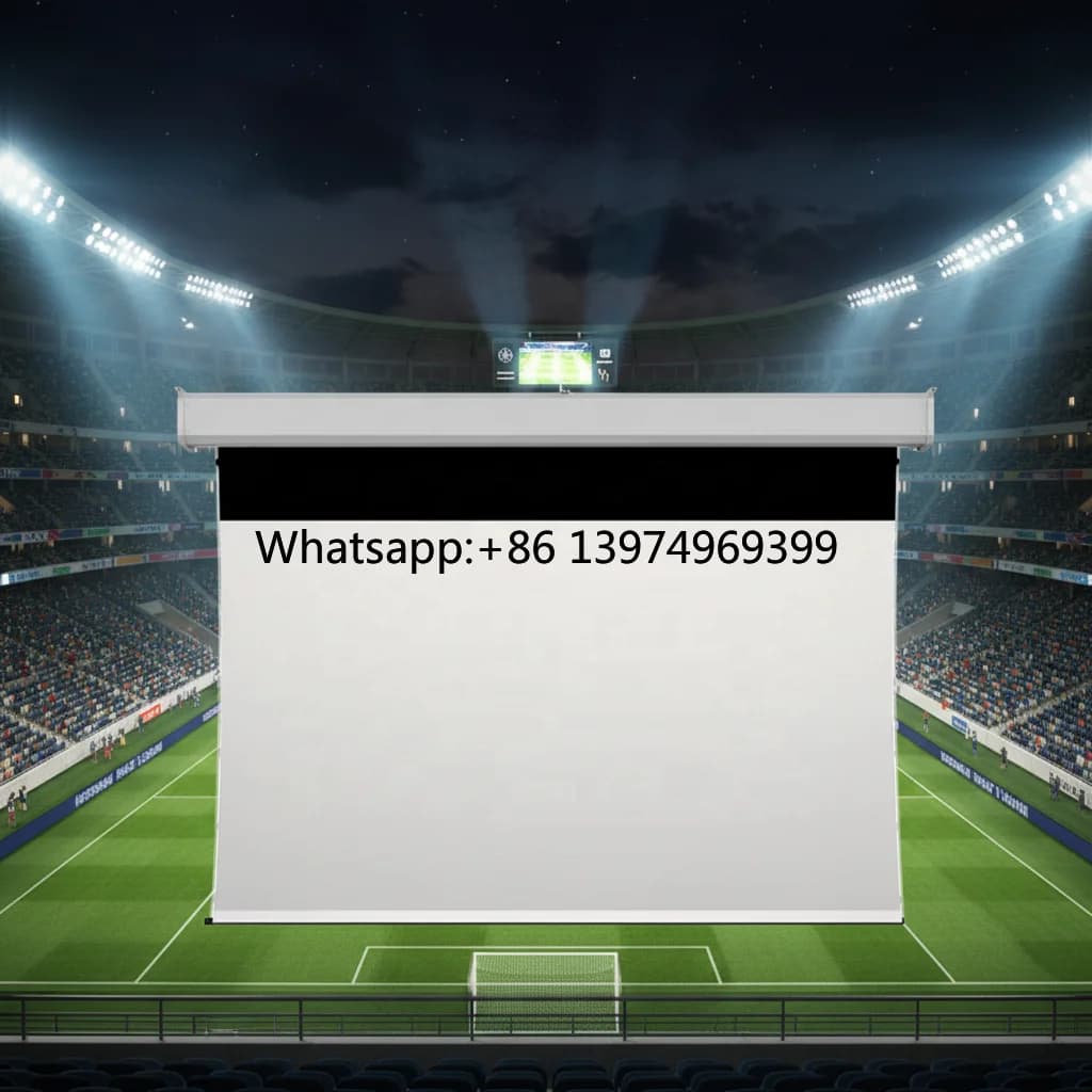 300 Inch 6 Meter Motorized Projector Screen,motorized Retractable Projector Screen for Large Venues