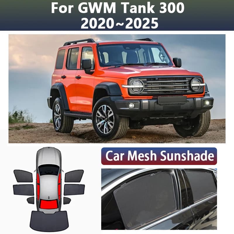 Auto Parasole Magnetiche Per GWM Serbatoio 300 2020 2021 2022 2023 2024 2025 Protezione Solare Finestra Maglia Parasole Visiera Tenda Accessori