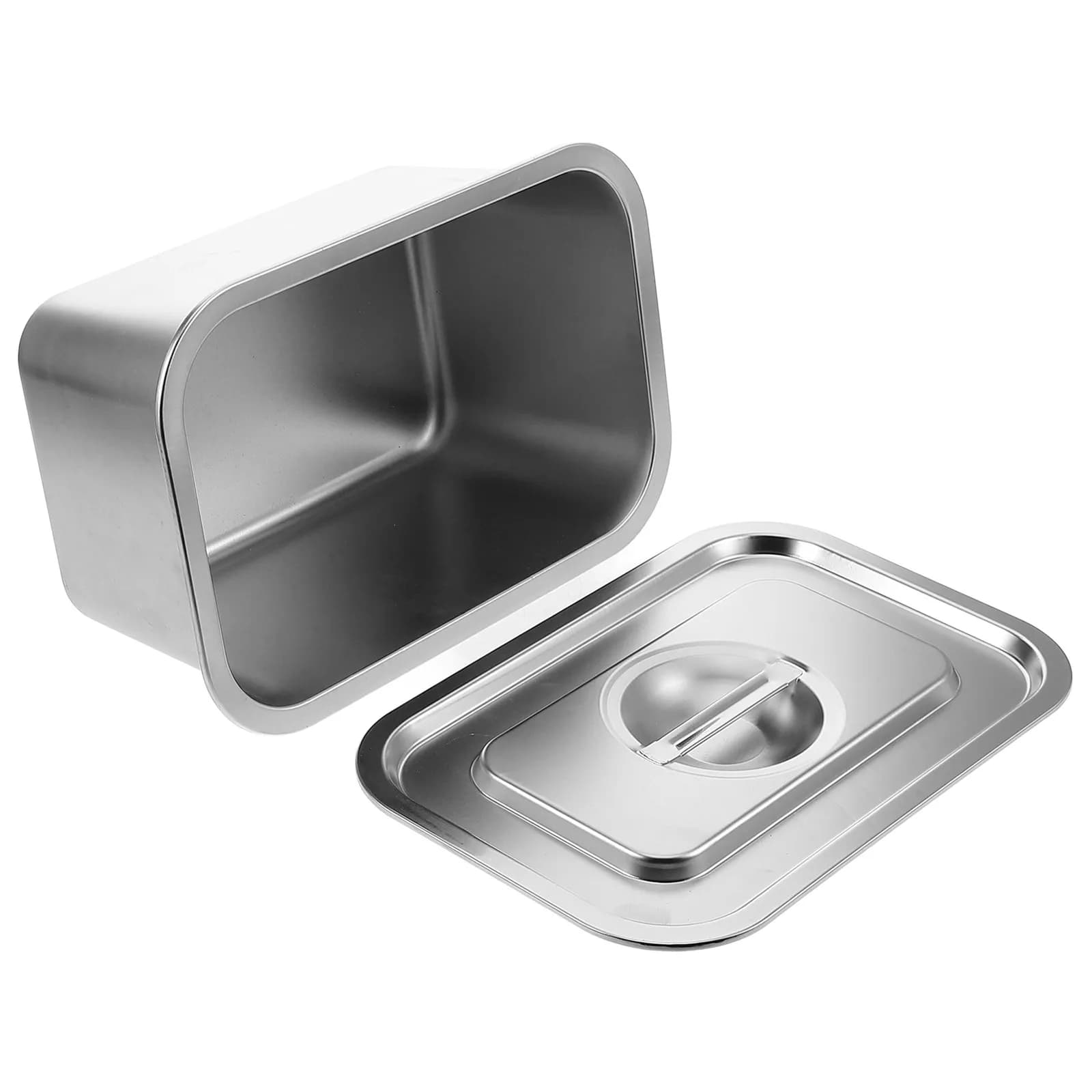 Stainless Steel Compost Bin Kitchen Counter Food Waste Collector with Lid Odor Locking Design Compact Composting Storage Bin