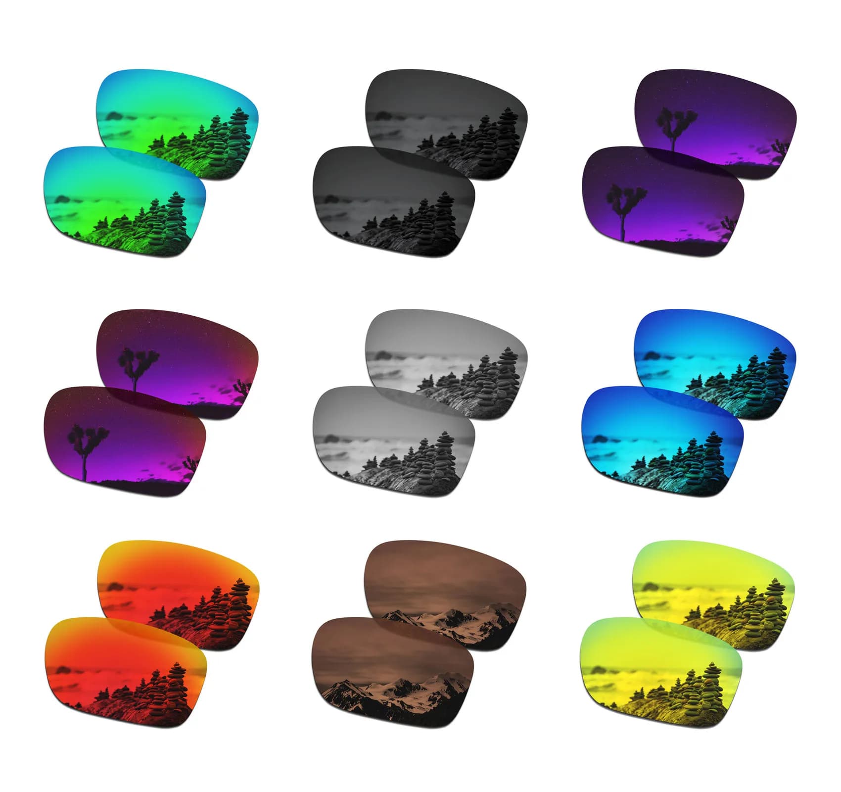 Lenti di ricambio polarizzate SmartVLT per occhiali da sole Oakley Sliver R OO9342 - Opzioni multiple