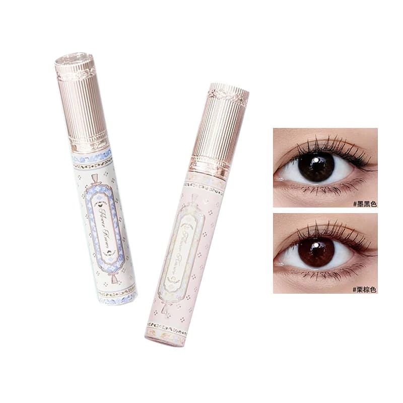 Flower Knows Mascara Eyeliner Collezione di nuvole di farfalle a lunga durata Impermeabile senza sbavature Allungamento delle ciglia Fine naturale