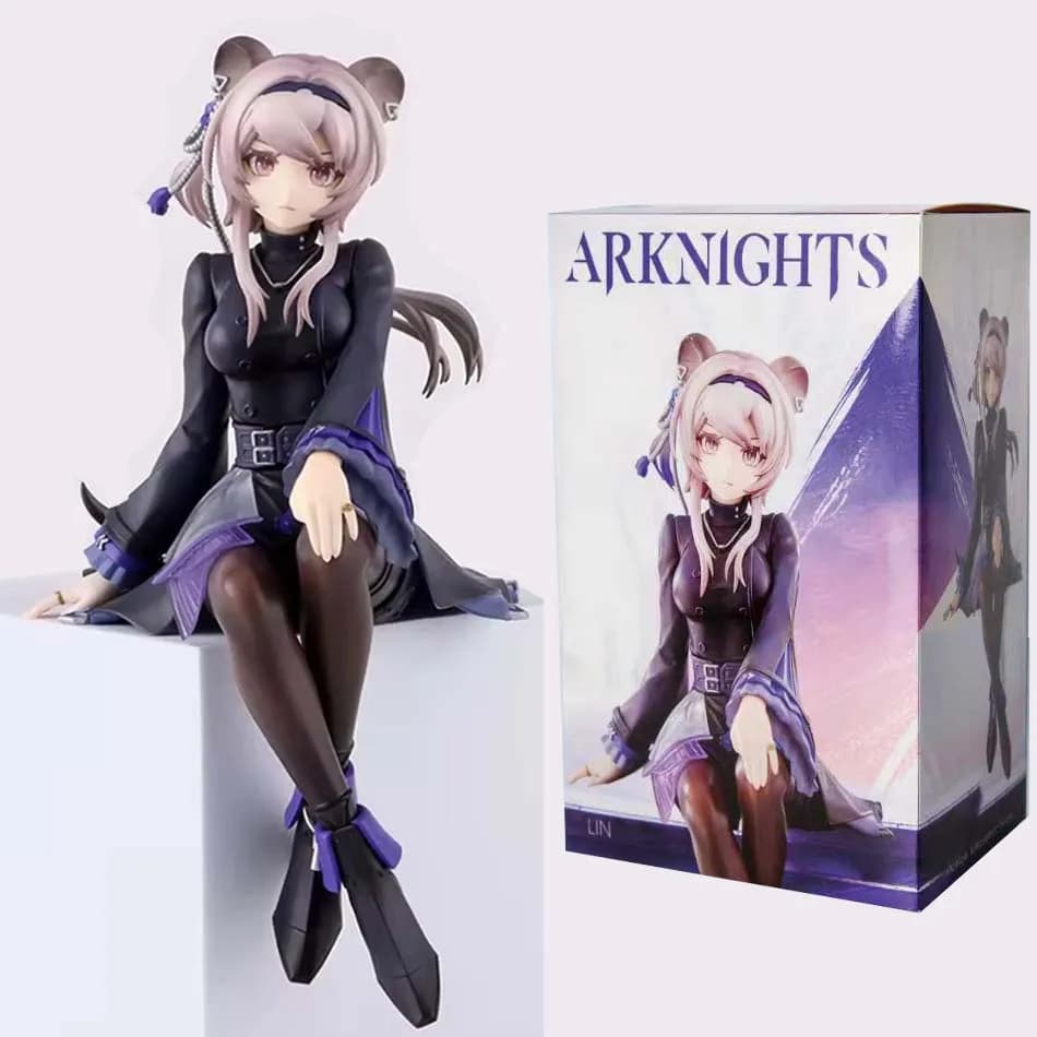 Figura da Collezione Arknights Lin Seduta, Action Figure Anime, Modellino, Bambola da Collezione, Giocattolo, Ornamento, Decorazione