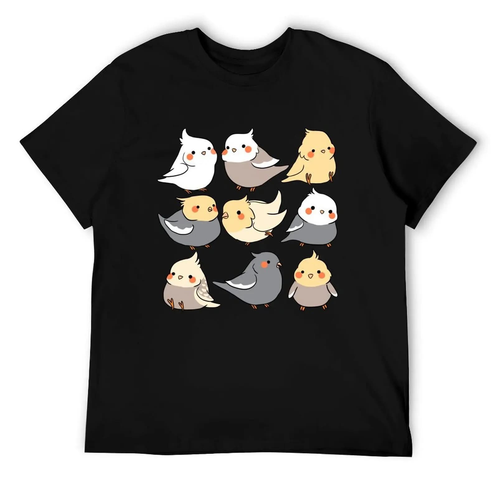 T-shirt modello carino Cockatiels t-shirt grafica da uomo t-shirt anime t-shirt oversize