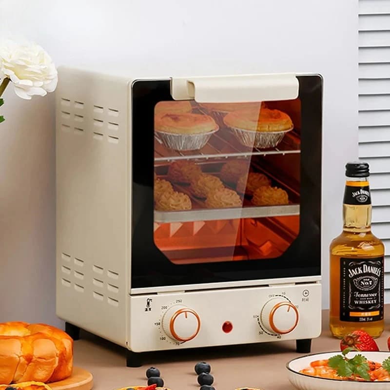 12L Large Capacity Electric Air Fryers Toaster Oven mechanical Household Kitchen 360°Baking Convection Oven Deep Fryer
