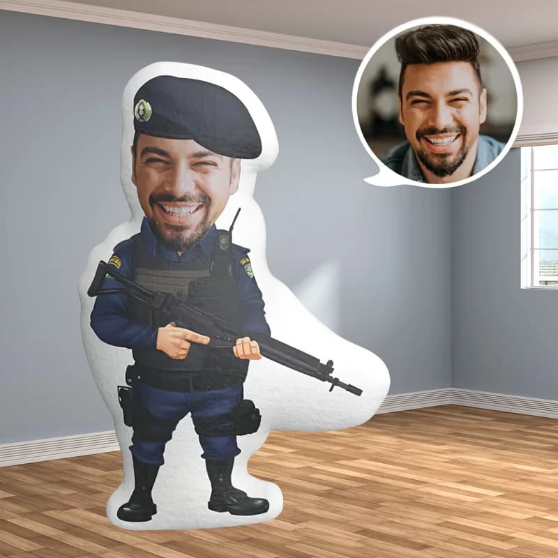 Nuovo cuscino umanoide personalizzabile con design di personaggi personalizzati e cuscino facciale realistico in velluto, realizzato in morbido tessuto di poliestere