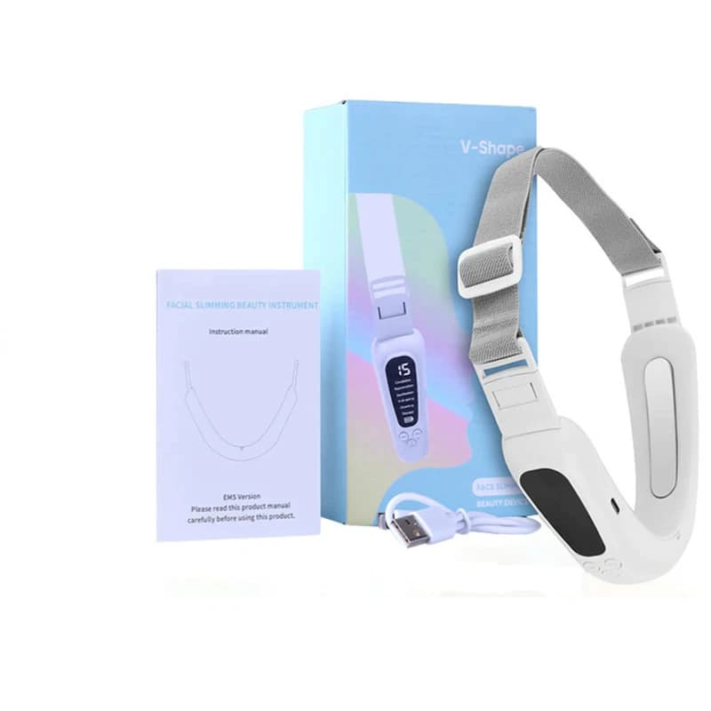 Multi-Function Facial Device, EMS Microcurrent & LED for Contouring & Relaxing Heat, Portable Skincare