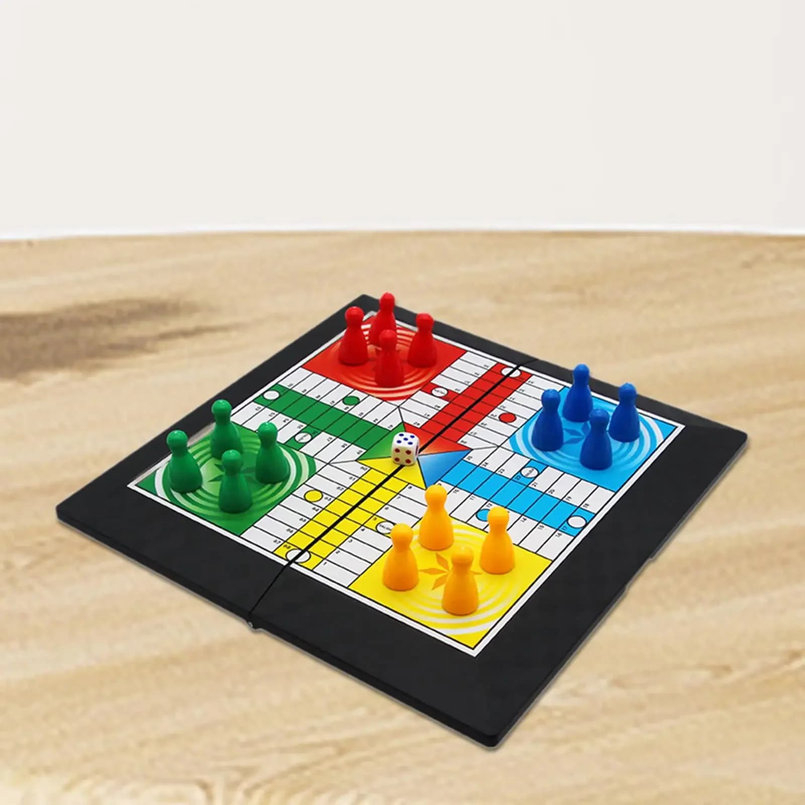 Set da gioco Ludo, gioco di strategia, interazione genitore-figlio con tavola pieghevole, gioco da viaggio per famiglie, per adolescenti, bambini, ragazzi, giocattolo per feste