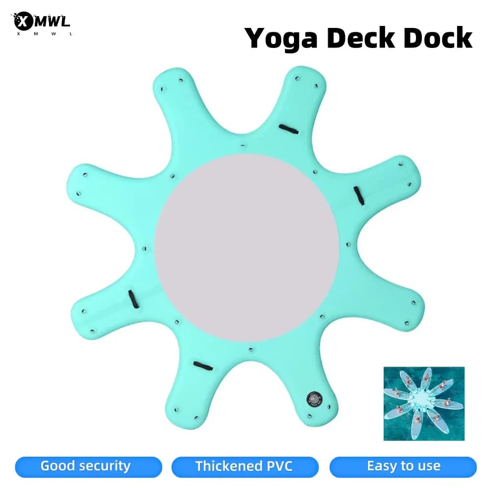 Piattaforma Galleggiante per Stand Up Paddle Board, SUP Gonfiabile, Piattaforma Yoga, Isola di Connessione per Paddleboard, Stazione di Attracco