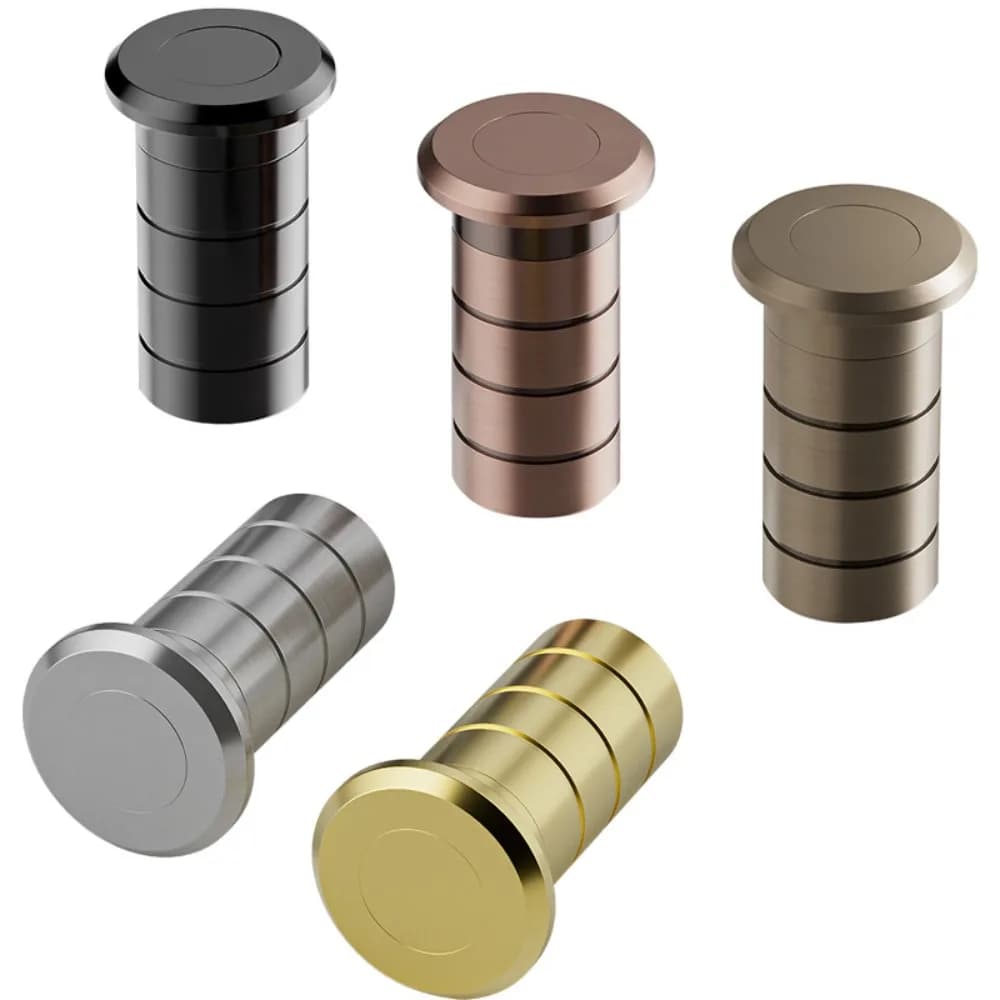 Copertura per bullone per porta nascosta antipolvere Copertura per chiusura invisibile in ottone rame Dispositivo di protezione per chiusura per porta a prova di sabbia Hardware per la casa
