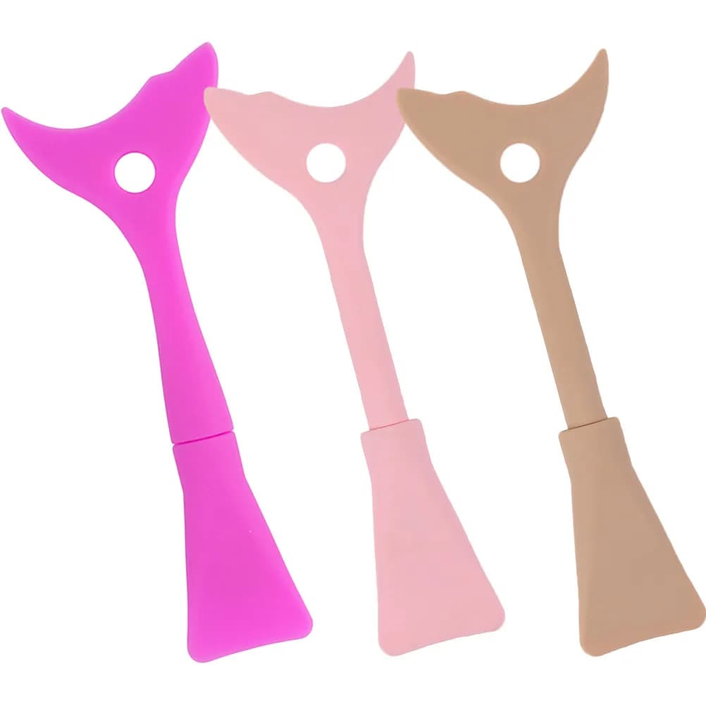 3Pcs Silicone Eyelash Shield Applicator Tool Mascara Eyeliner Guard Pads Eyelash Eyeshadow Makeup Separator for Smooth Eye