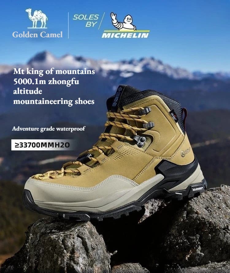 Scarponi da trekking da uomo Golden Camel 2026, nuovi, antiscivolo, resistenti all'usura, scarpe da trekking alte, scarponi da montagna per il turismo
