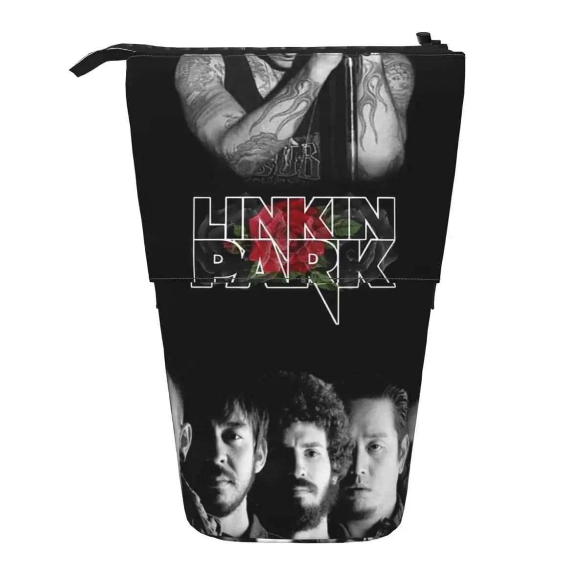 Astuccio Reversibile L-Linkin Hot Band Park, Portapenne per Ragazzi e Ragazze, Regalo per Appassionati di Rock Americano