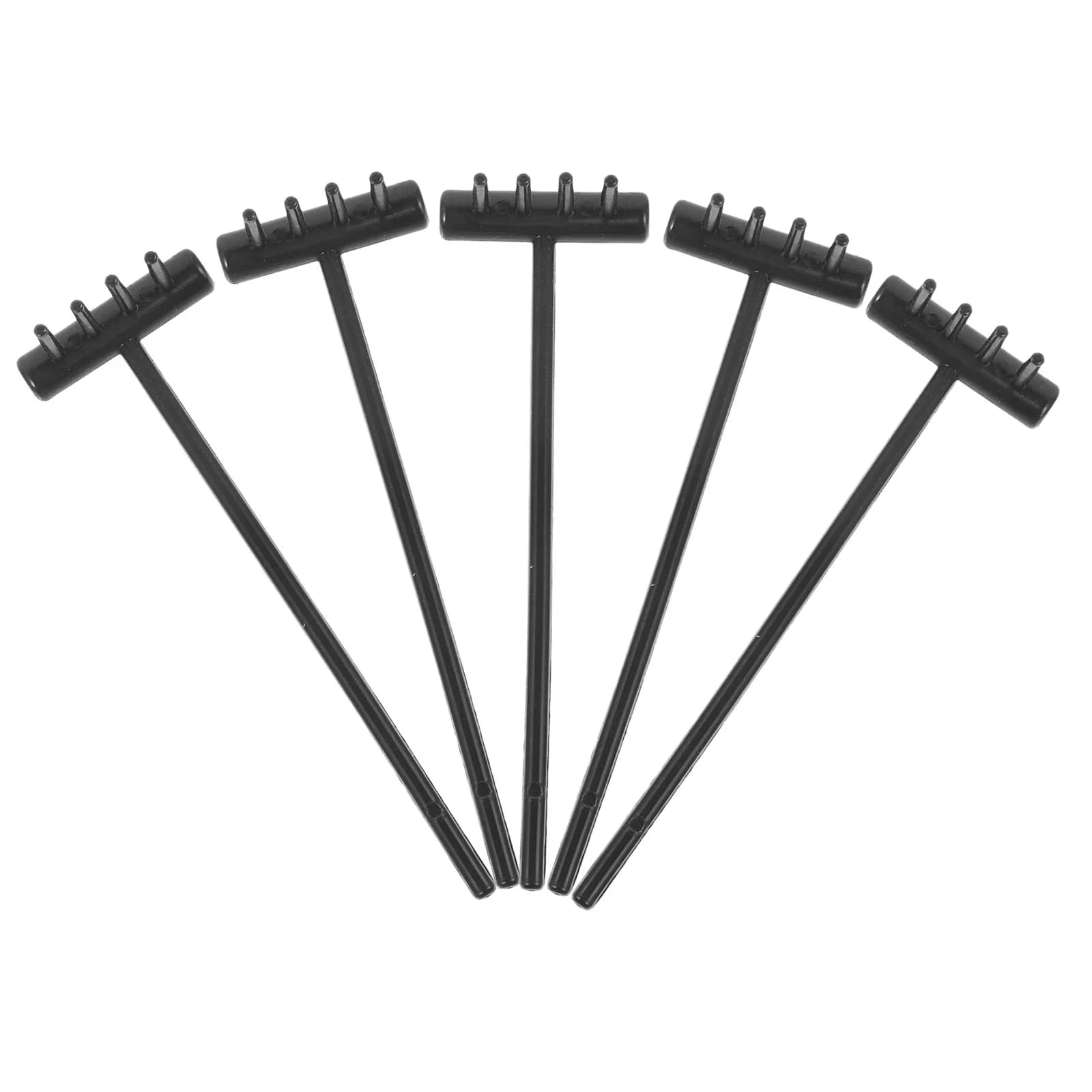 Set di 5 Mini Rastrelli per Sabbiera, Strumenti in Plastica Liscia per Tavoli di Sabbia, Decorazione Giardino, Creazione di Onde Fai-da-Te, Portatili