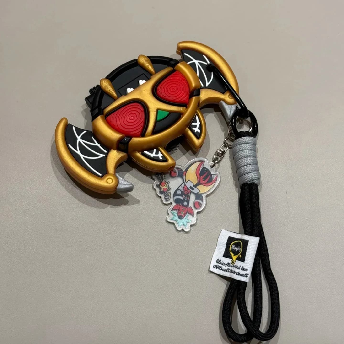 Anime Kamen Rider Kiva Bat Adatto Airpods1/2/4 Custodia per auricolari Custodia protettiva Luce notturna Custodia per auricolari in silicone antigoccia