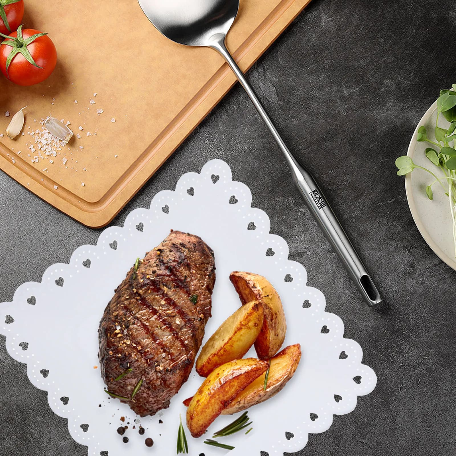 Vassoio Rettangolare Robusto e Leggero per Frutta, Snack, Antipasti, Dessert, Biscotti, Cupcake, Caramelle, Noci e Frutta Secca