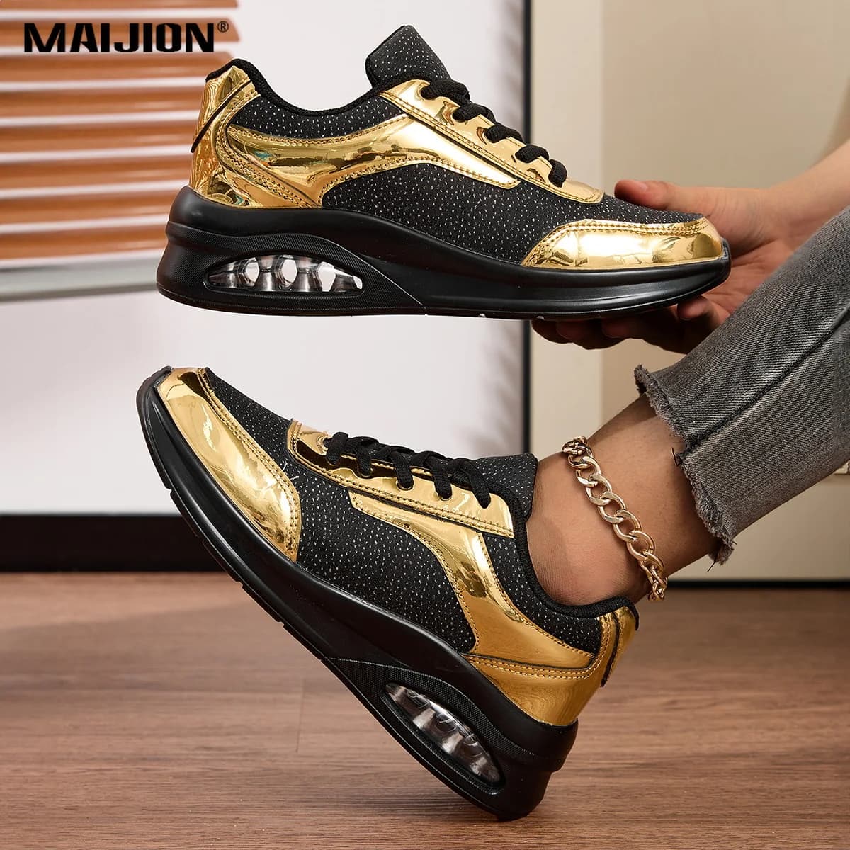 Fashion Women Air Cushion Running Shoes Breathable Lightweight Casual Sports Shoes Comfort Soft Thick Sole Sneakers for Jogging