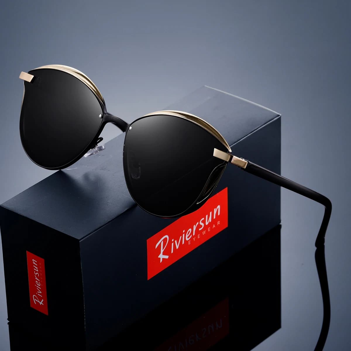 Occhiali da sole polarizzati stile Cat Eye per donna, occhiali da vista in vetro, accessorio per occhiali da donna UV400