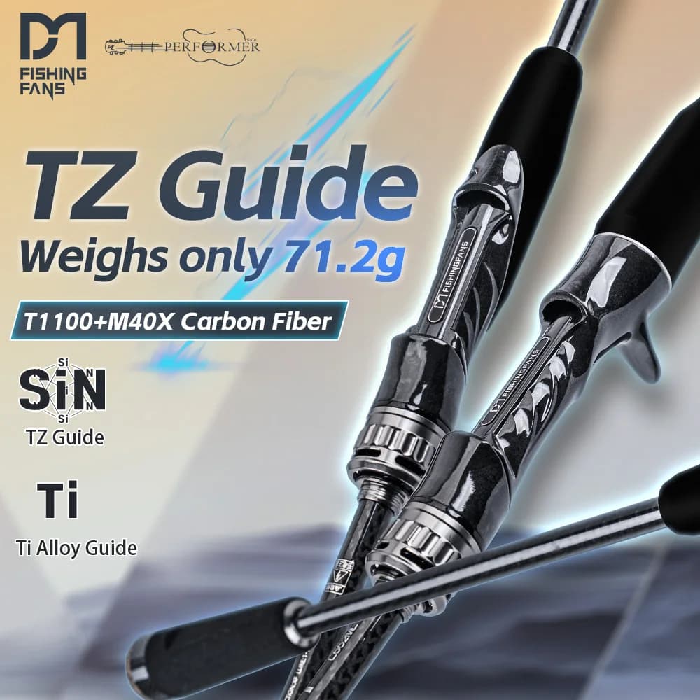 Canna da Pesca FISHINGFANS PERFORMER 3.0 con Telaio in Titanio, Guide TZ, Fusto in Carbonio T1100+M40X, Potenza L ML M MH, Peso Esca 5-30g, Azione XF