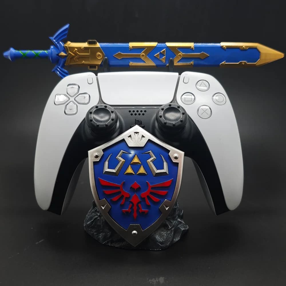Anime Zelde Link Master's Sword Theme Staffa per controller di gioco Adatto PS4 PS5 Xbox Decorazione desktop Accessorio per giochi Regali