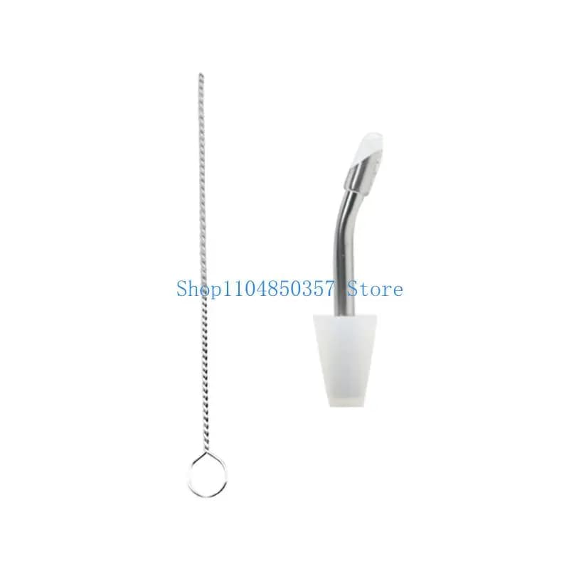 652F Beccucci d'acqua pieghevoli portatili in silicone e tubo in acciaio inossidabile esteso per bollitori da campeggio preciso