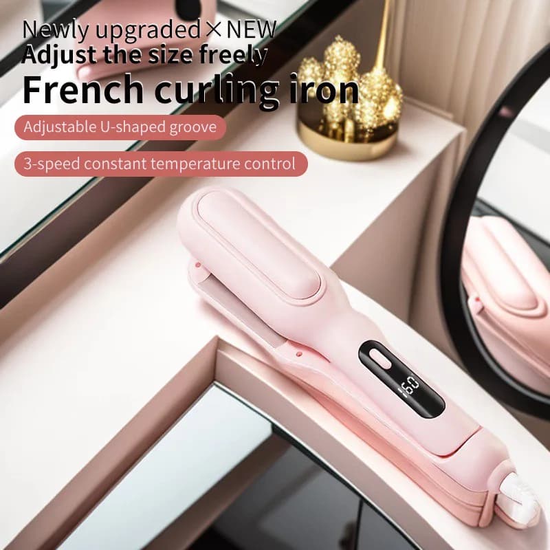 New multifunctional French egg roll curling iron, adjustable size egg roll water ripple, large wave perm artifact