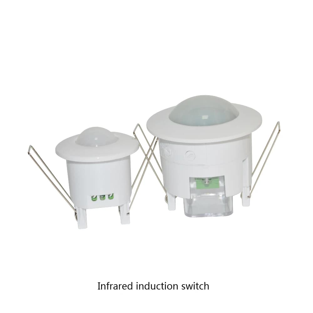 Interruttore a infrarossi da soffitto per interni 110-220VAC per lampada Rilevamento movimento umano Sensore di movimento PIR a filo di controllo domestico intelligente