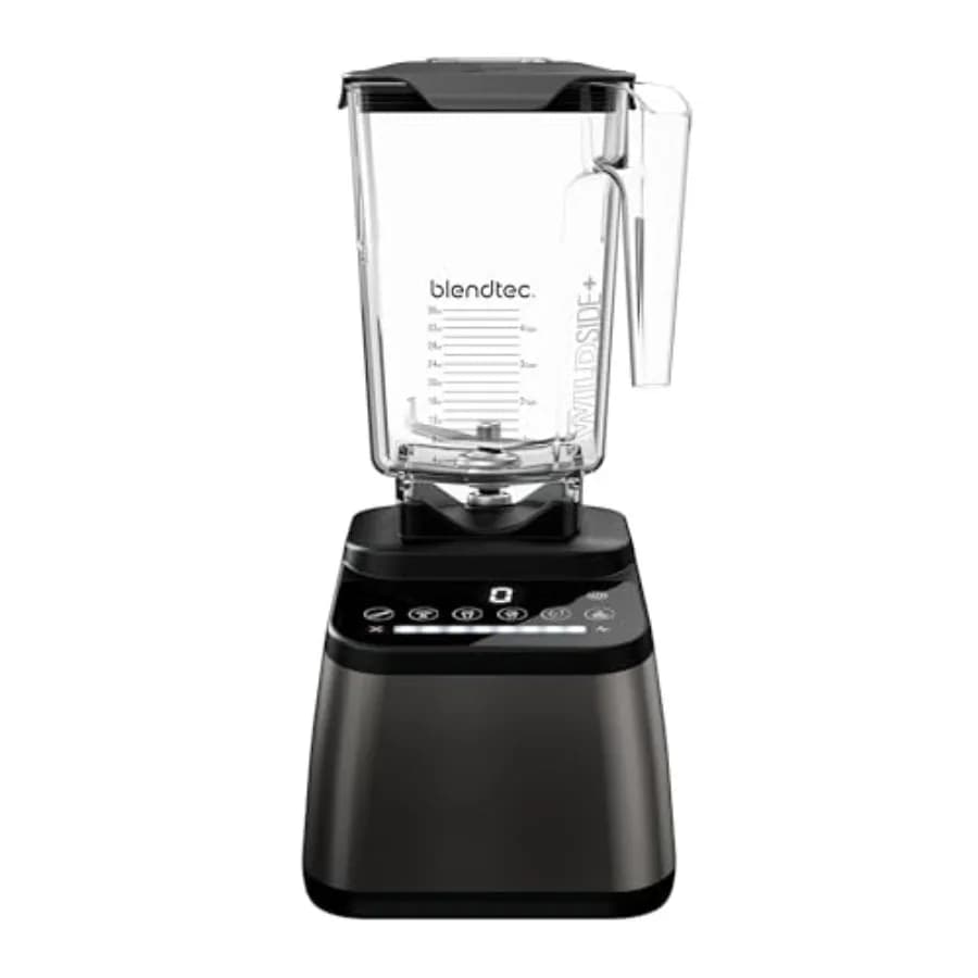 Set frullatore da cucina con caraffa WildSide+ per frullati e shake, struttura in acciaio inossidabile color canna di fucile, resistente e